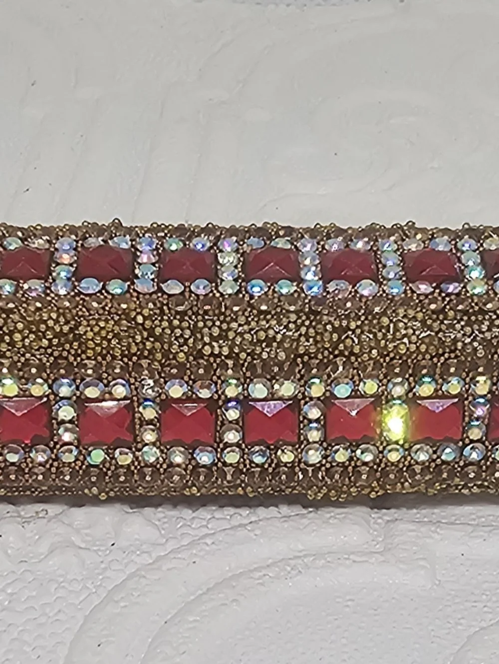 Handmade Gold and Red Travel Perfume Holder